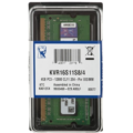 Kingston KVR16S11S8/4 4GB 1600MHz DDR3 Non-ECC CL11 SODIMM 1.5V Single Rank x8